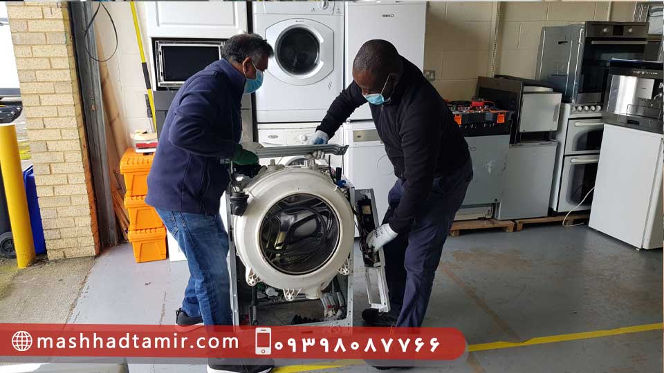 علائم سوختن موتور لباسشویی